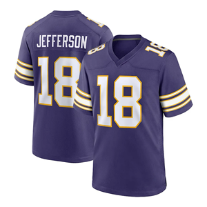 Camisetas de fútbol americano de moda juvenil de estilo callejero con estampado personalizado, camisetas de fútbol americano de entrenamiento de secado rápido - Product Image 6