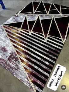 Alfombra Turca de Poliéster Afelpada Adiva, Tejida a Máquina con Diseño Jacquard, de Pelo Alto, Reversible, Acolchada, Lavable, Antideslizante, de Yute para el Hogar - Product Image 3