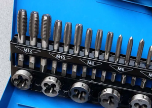 Jeu de tarauds et filières métriques en acier de haute qualité, 32 pièces, M3-M12, jeu de tarauds combinés, outils de taraudage et de poignées - Product Image 5