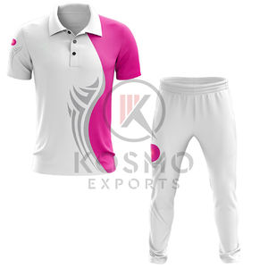 Maillot de cricket imprimé par sublimation avec logo et nom d'uniforme d'équipe de cricket sur mesure en gros - Product Image 4