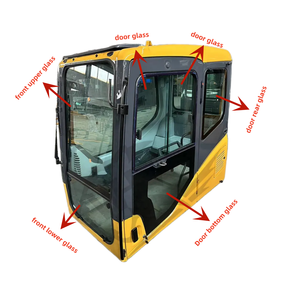 Vidrio de cabina de excavadora Volvo vidrio de excavadora JCB vidrio de excavadora Doosan para <span class=keywords><strong>Kubota</strong></span> Daewoo - Product Image 2