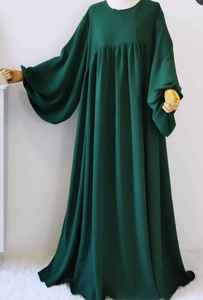 Abaya islamique pour femmes ouverte sur le devant motifs personnalisés broderie lin léger respirant pierre de printemps - Product Image 3