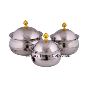 Fancy Black Color Powder Coated Attractive Design Metal Casserole Dish Serving Dish Food Warmer Tabletop Kitchenware Accessories - Product Image 6
