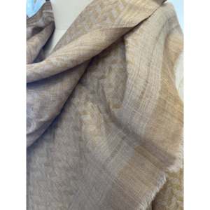 Écharpe en laine personnalisée à motif zig-zag Zari avec logo personnalisé, design imprimé long pour l'hiver, logo personnalisé, design personnalisé - Product Image 1