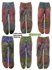 Wholesale New Cotton Sama State <b>Trousers</b> Lightweight Boho Baggy Harem Pants for <b>Women</b> Yoga Travel Meditation Fashion Wear - Product Image 2