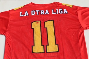 เสื้อเจอร์ซีย์ฟุตบอลอเมริกันสั่งทำจากโรงงานเสื้อ2025ผ้าตาข่ายโพลีเอสเตอร์วัสดุตาข่าย - Product Image 4