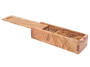 Juego de dominó de madera hecho a mano con caja de tapa deslizante Dominó de madera Premium Idea de regalo original de Crescent Crafts - Product Image 3