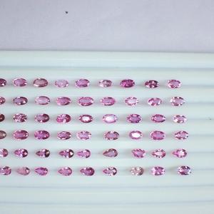 ไพลินสีชมพูคุณภาพ AAA ธรรมชาติขนาด5x4มม. ทรงไข่และลูกแพร์ตัดรับรองว่าเป็น60cts ที่ผ่านการรับรองรับรองรับรองรับรองว่าสะอาดมีสีที่ดีมากและเงางาม - Product Image 3