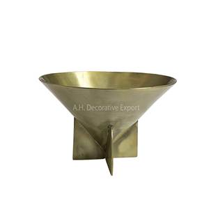 Offre Spéciale antique or aluminium cône bol moderne maison décorative fruits/noix/chocolat bol Restaurant utiliser Table de fête - Product Image 3