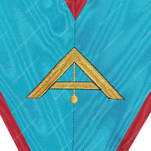 REGALIA MACONIQUE BLEU LODGE ASSR PREMIER COLLIER D'OFFICIER DE GARDE COLLIER FRANC-MAÇON COLLIER BRODERIE COLLIER - Product Image 2
