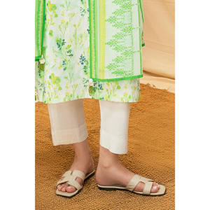 Conjunto de 3 Piezas de Chifón Estampado para Uso Diario, Top con Cuello Bordado SD-52196, Pedido Mínimo 3 Piezas - Product Image 5