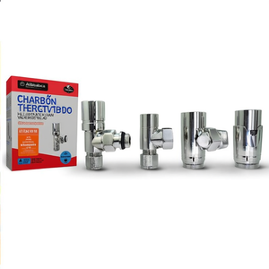Válvulas Termostáticas Multicapa para Radiador Cromadas 1/2x16 mm, Cabezal Termostático de Control de Temperatura Incluido, Repuestos para Calefacción Doméstica - Product Image 2