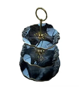 Haute qualité 3 niveaux résine et métal gâteau support usine sortie gâteau outils de l'inde mariage décor gâteau support pendaison de crémaillère cadeaux - Product Image 5