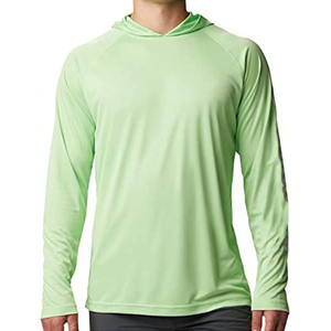 Imported Solid Summer Anti-UV Sunproof Sweat-Absorbing <b>Dehumidifying</b> Long Sleeve Fishing Hoodie with OEM Service Low MOQ - Product Image 5