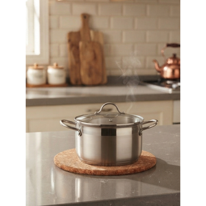Sous-plat en liège résistant à la chaleur pour casseroles et poêles, marron - Product Image 2