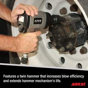 Clé à chocs pneumatique à double marteau de 3/4 pouces, 1600 Ft-lbs, personnalisable OEM - Product Image 6