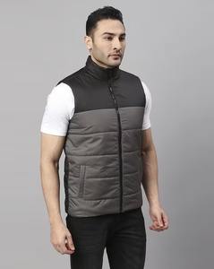 Chaqueta Acolchada Sin Mangas, Diseño de Bloques de Color Personalizado, Cierre de Cremallera, Reversible, Tejido de Nailon, Cortavientos, Transpirable, Invierno, OEM, Venta al por Mayor - Product Image 3