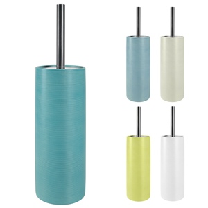 Porta scopino WC Spirella 'Tube Ribbed' in gres colore marrone 10,5 x 42 cm - Product Image 3