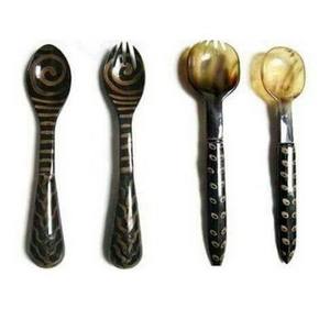 Buffalo Horn Spoons Natural Horn Cutlery Metal <b>Kitchen</b> Holder for Spatulas Spoons <b>Tongs</b> More - Product Image 1