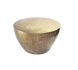 2025 Modern New Design <b>Gold</b> Hammered Coffee <b>Table</b> Highest Quality Metal Stand Size <b>Side</b> <b>Table</b> for Living Room Dining Decor - Product Image 6