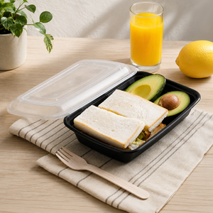 Contenitore per Alimenti Classico Rettangolare da 38oz di 3h Corporation, in Plastica PP, Monouso, Impilabile, Adatto al Microonde - Product Image 4