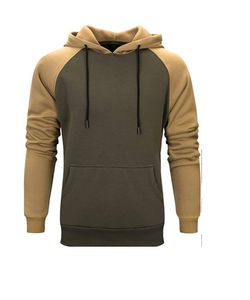 Sweat à capuche pour homme en molleton mélangé à manches longues avec poches kangourou - Product Image 1
