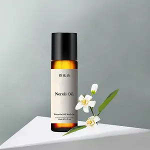 Neroli-Aceite Esencial PREDILUIDO, Perfume enrollado, 10ml, para el estrés y el dolor de la piel