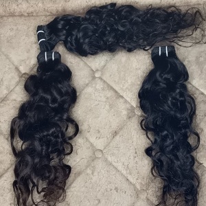 Extensiones de cabello Remy indio de alta calidad Paquetes de cabello humano natural con estilo de rizo italiano Calidad Premium Cabello Remy de alto grado - Product Image 4