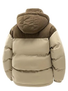 Veste d'hiver épaisse et résistante pour homme, à capuche, chaude, isolée, coupe-vent, imperméable, respirante, en polyester/laine collée - Product Image 6