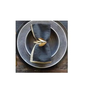 Porte-serviettes en laiton ultrafin, porte-mouchoirs de qualité supérieure, durable, fait main, style américain, logo personnalisé, décoration de table pour mariage - Product Image 5