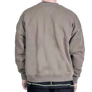 Pulls en tricot 100% coton surdimensionnés de style nouveau personnalisés pour hommes, logo brodé personnalisé - Product Image 6