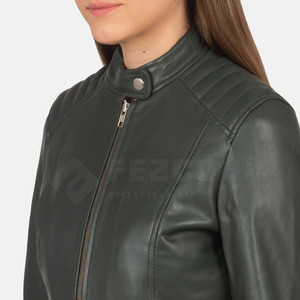 Vente directe d'usine quantité minimale de commande bas veste en cuir d'hiver pour femmes veste de mode tricotée respirante fabriquée au Pakistan - Product Image 6