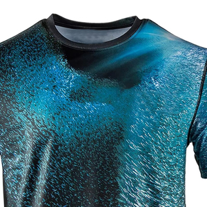 Full Heat-Transfer Printing Bulk Men T-<b>Shirt</b> Custom Printed Logo Solid Breathable Sustainable High Quality T-<b>Shirts</b> Reasonable - Product Image 5