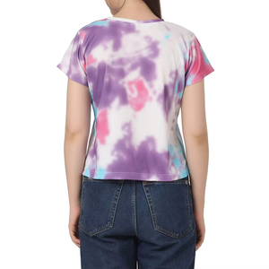T-shirts pour femmes sur mesure t-shirt pour femmes impression t-shirts coton lavé à l'acide fait sublimation chemise pour femmes - Product Image 4