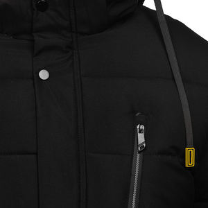 แจ็คเก็ตบุนวมสำหรับฤดูหนาว, แจ็คเก็ตบุนวมสีพื้นมีซิปมาตรฐาน - Product Image 4