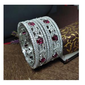 Parure de bijoux de mariée tendance pour femme, motif floral, en laiton plaqué argent antique, idéale pour cadeau de mariage ou événementiel - Product Image 1