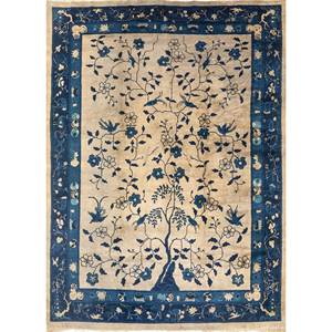 พรมขนสัตว์ถักมือลายดอกไม้สีเทาและสีดำสำหรับห้องนั่งเล่นในบ้าน เทคนิคการทอแบบเรียบสำหรับทางเดินรูปสี่เหลี่ยมผืนผ้า - Product Image 1