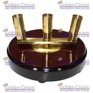 Base de asta de bandera ceremonial de palisandro de alta calidad de tres postes | Proveedor de base de asta de bandera ceremonial - Product Image 5