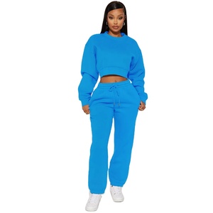 Wholesale High Quality <b>Men's</b> 100% Cotton Long Sleeve Solid Jogging Tracksuits Breathable Hooded Sweat Suit Training Winter - Product Image 1