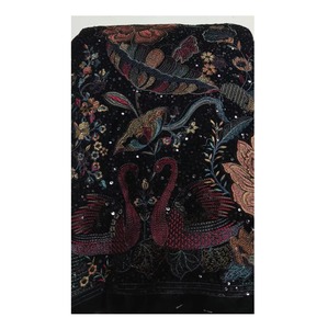 Vente à l'exportation de tissu de velours brodé jacquard 210GSM multicolore pour le rembourrage et la confection de robes pour femmes - Product Image 3