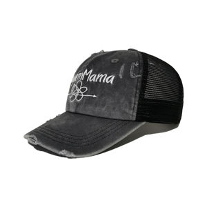 Sombreros de camionero de tela de algodón Formal de Color personalizado, coleta personalizada, banda elástica, logotipo bordado, hebilla, diseño desgastado lavado - Product Image 1