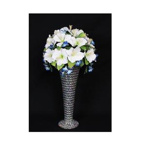 Florero de aluminio Chapado en níquel para decoración de jardín, florero de mesa hecho a mano - Product Image 3