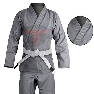 Conjuntos de BJJ de algodón de alta calidad para adultos y jóvenes de talla grande Nuevo diseño Precio razonable Venta en línea Ropa de artes marciales - Product Image 3