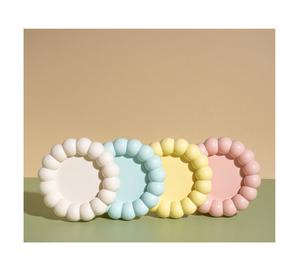 Ensemble de 4 sous-verres de bar Boho Home Decor nice Colour Absorbent Minimalist Wooden With Colors Drink Coaster - Product Image 1