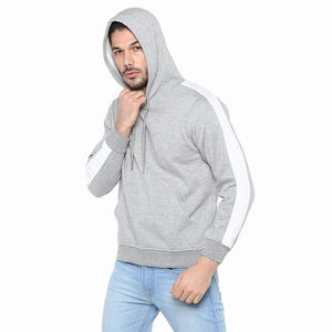 100% Cotton Custom Logo Plain <b>Hoodie</b> High Manufacturers Basics Cotton Blended Streetwear Vintage Plain Hoodies For <b>Men</b> - Product Image 6