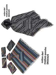 100% algodón Denim medio Poncho chaqueta Floral Boho Hippie Sudadera con capucha cremalleras botón Color caramelo plumas elegante diseñador de moda - Product Image 4