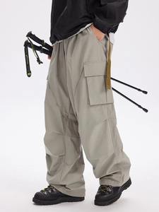 Pantalones de esquí de invierno holgados para hombre, ropa de calle, estilo cálido, holgado, impermeable, para snowboard, moda al aire libre, calle alta - Product Image 3