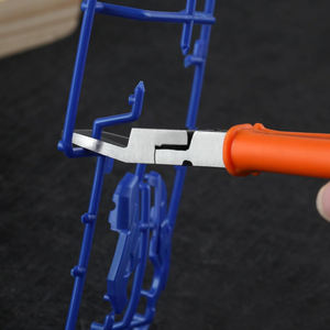 Cortadores de alambre de acero al carbono de alta calidad, cortadores de descarga en ángulo de 15 grados, alicates de corte lateral Ultra para fabricación de anillos, venta al por mayor - Product Image 6