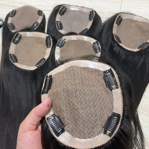 Cabello humano 100% Virgen Remy Transparente Silkbase Doble dibujado cabello vietnamita de alta calidad - Product Image 1