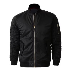 2025 personnalisé matelassé toile doudoune hommes en gros université lettre brodé Bomber manteau décontracté fermeture à glissière hiver avant - Product Image 6